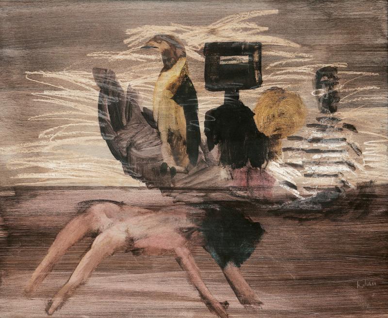 SIDNEY NOLAN - Kelly with Figures and Bird