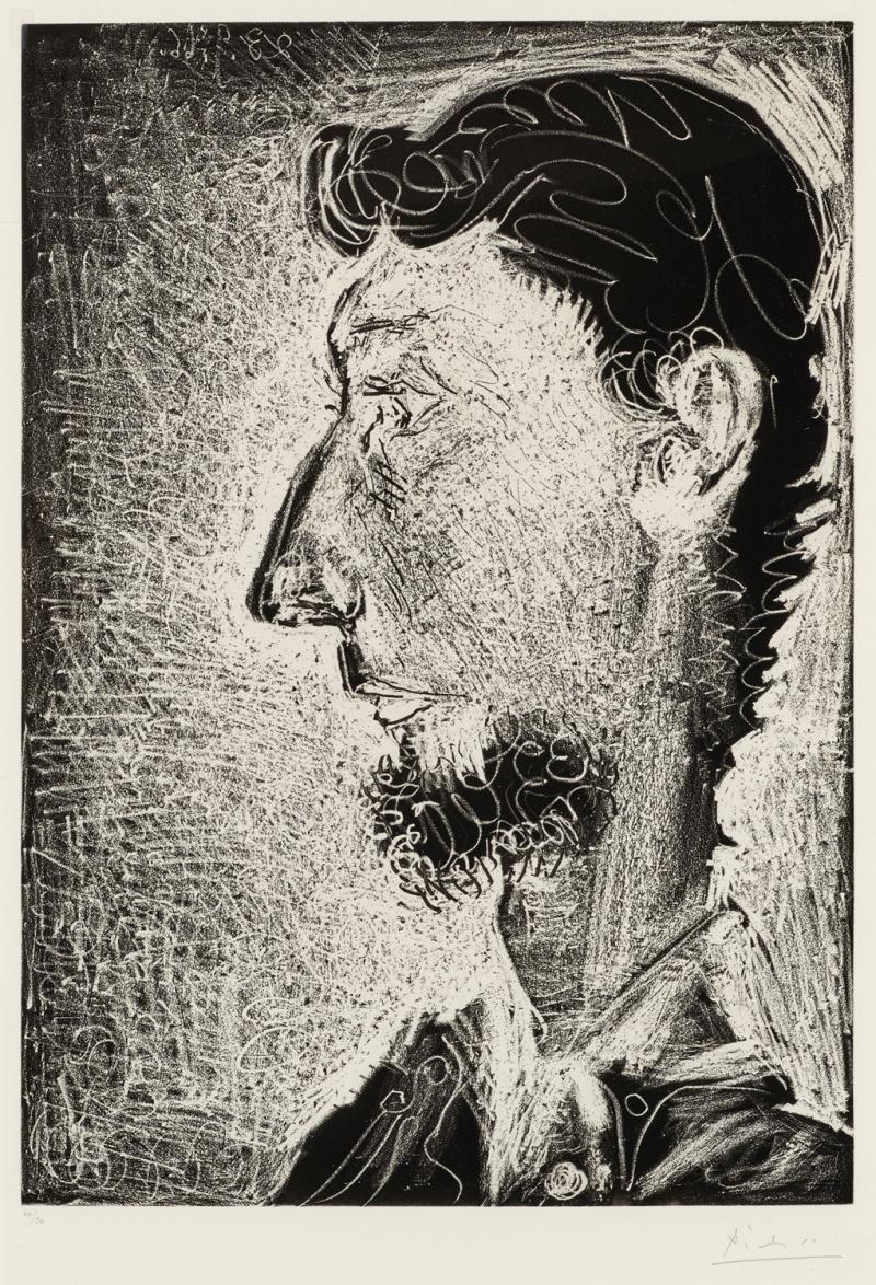 PABLO PICASSO - Portrait de Pierre Crommelynck