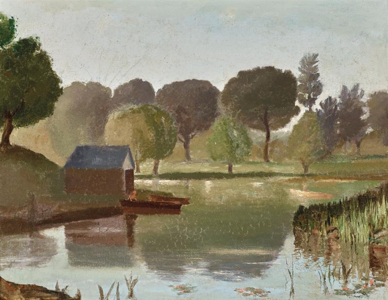 LLOYD REES - Boats on the River