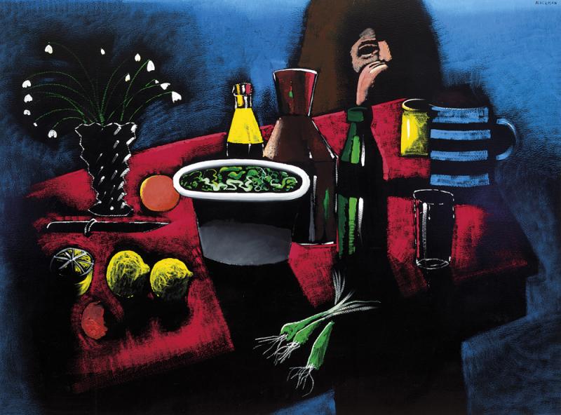 CHARLES BLACKMAN - The Red Tablecloth