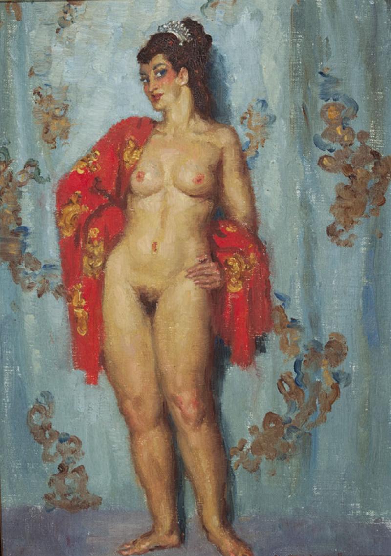 NORMAN LINDSAY - The Red Drape