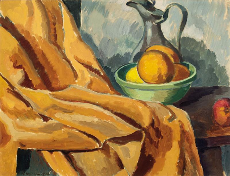 ROLAND WAKELIN - Still life with Pewter