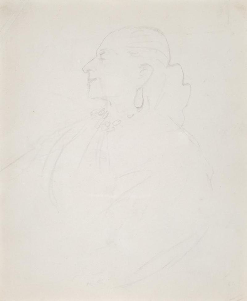 WILLIAM DOBELL - Sketch for Helena Rubenstein Portrait