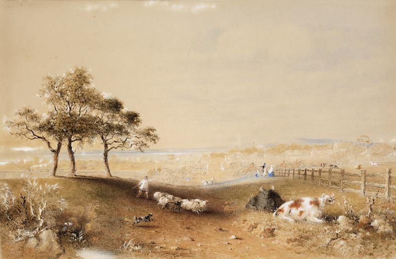 HENRY BURN - A view from Bay Street, Brighton