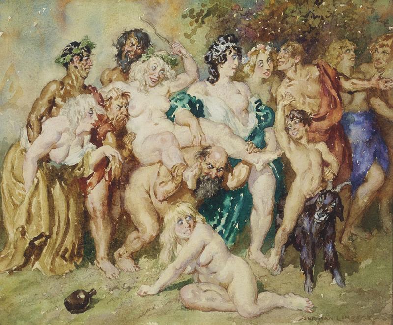 NORMAN LINDSAY - The Procession