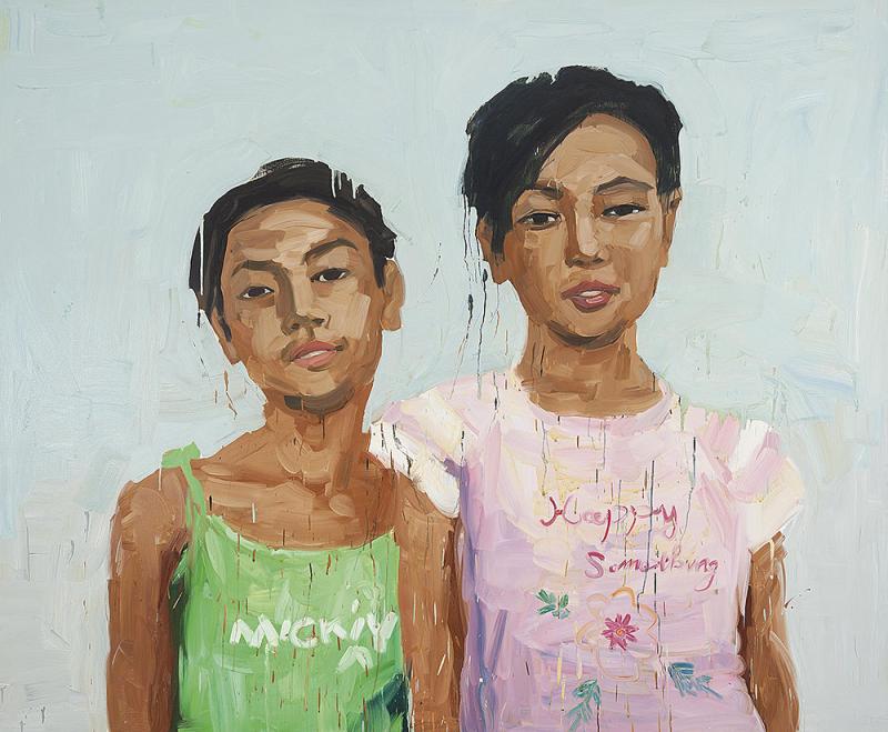 ZHONG CHEN - Untitled (Portrait of Two Girls)