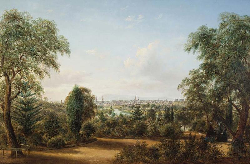HENRY GRITTEN - View of Melbourne from the Botanical Gardens