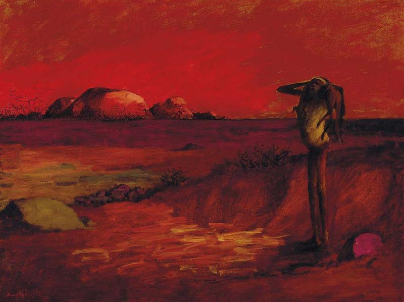RUSSELL DRYSDALE - Red Landscape