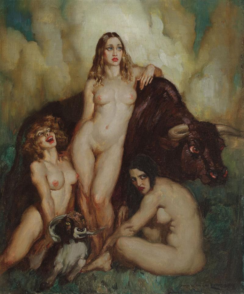NORMAN LINDSAY - Keepers of the Bull