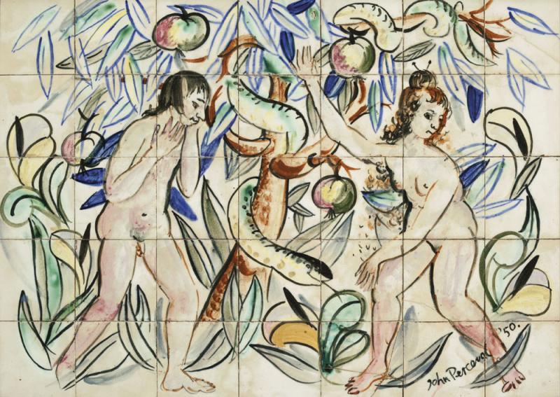 JOHN PERCEVAL - Adam and Eve in the Garden of Eden